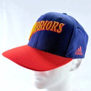 Adidas NBA Golden State Warriors Embroidered Flat Bill Snapback Mens Hat